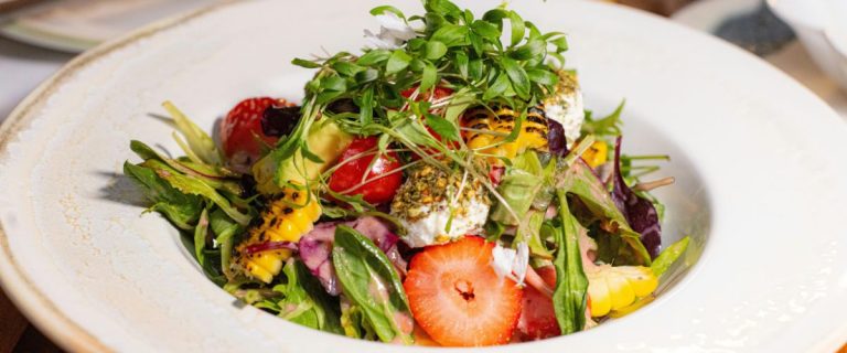 Strawberry Avocado Salad with Corn