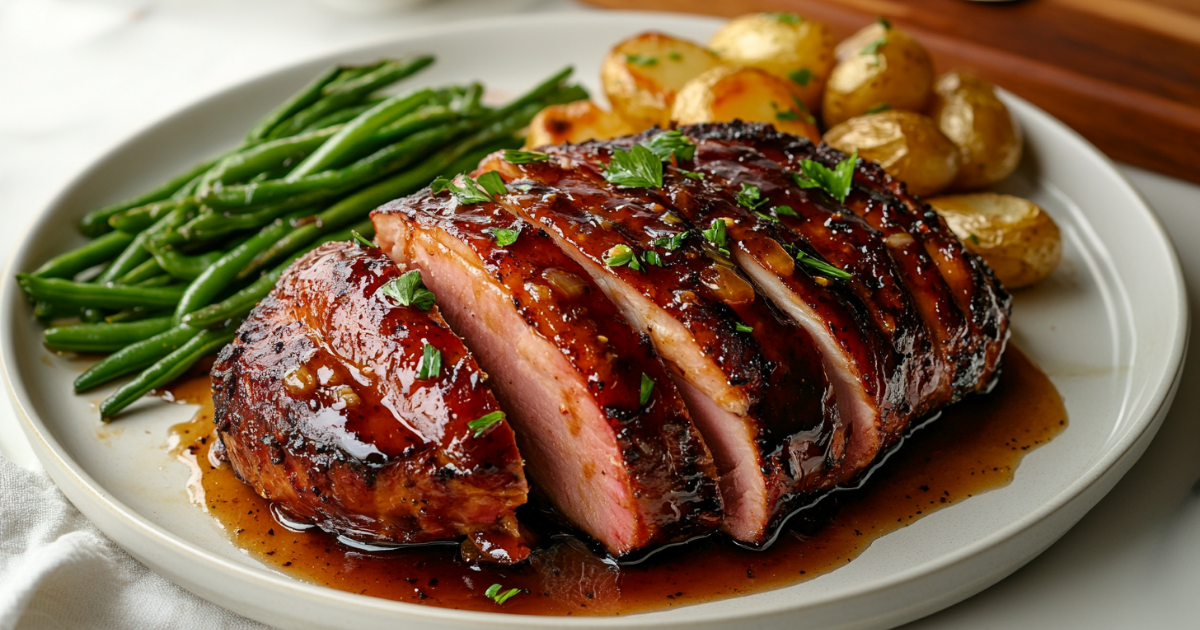 Brown Sugar Ham Steak recipe