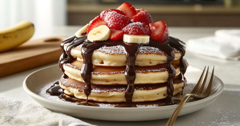 Pancakes with chocolate