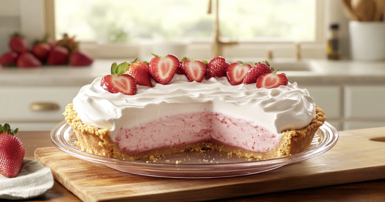 Strawberry Icebox Pie