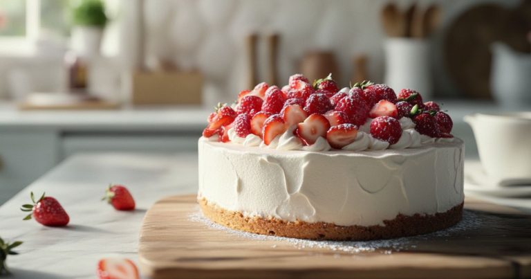 Valentine's Day strawberry cake,