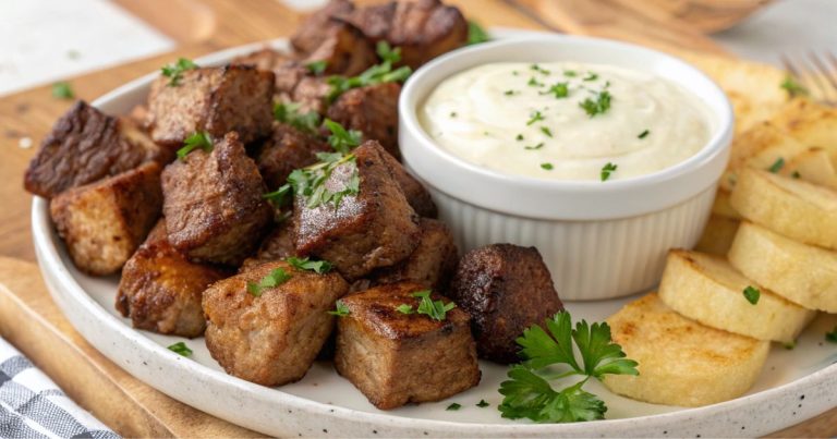 Air Fryer Juicy Steak Bites