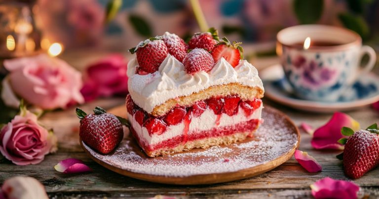 Strawberry Cream Cake