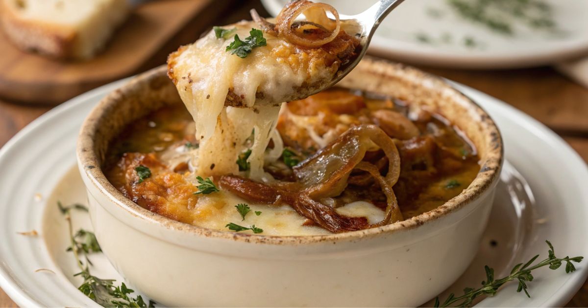 French Onion Chicken and Rice – A Creamy, Cheesy Comfort Dish