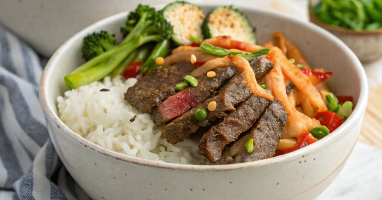 Skirt Steak Rice Bowls