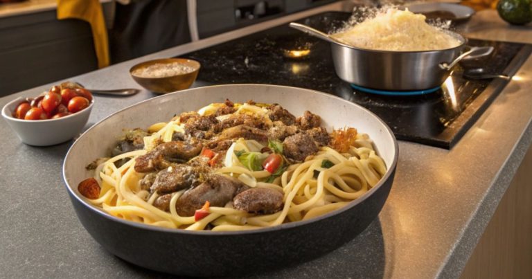 Philly Cheesesteak Pasta