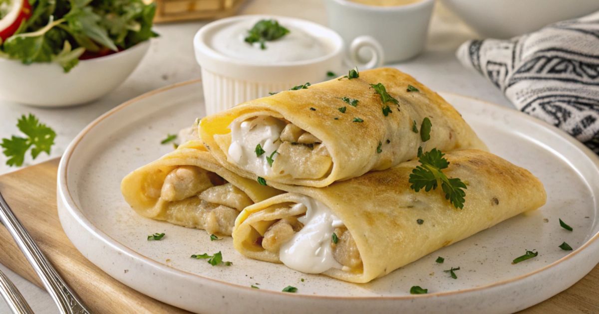 Cheesy Chicken Crêpes: A Perfect Ramadan Iftar Delight